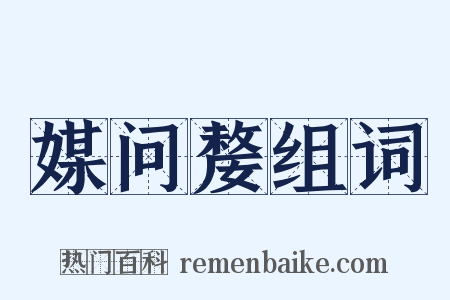 媒问嫠组词是什么意思的图片